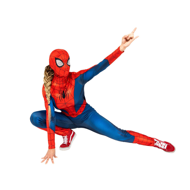 KROEGER Costumes Marvel Spider-Man Qualux Costume for Adults, Jumpsuit and Headpiece