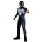 KROEGER Costumes Marvel Venom Costume for Kids, Black Padded Jumpsuit