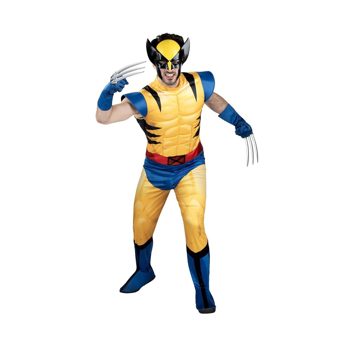 KROEGER Costumes Marvel Wolverine Qualux Costume for Adults, Jumpsuit and Mask