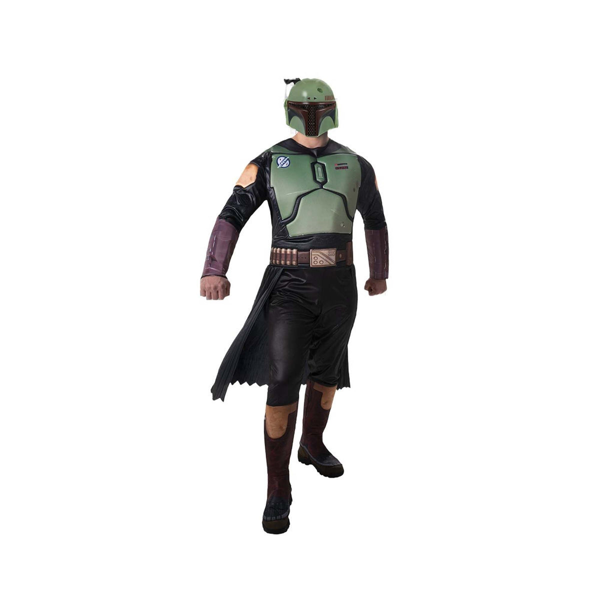 KROEGER Costumes Star Wars Boba Fett Qualux Costume for Adults, Bounty Hunter Jumpsuit