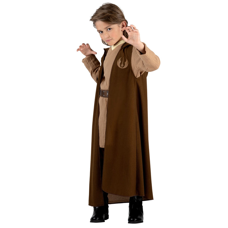 KROEGER Costumes Star Wars Obi-Wan Qualux Costume for Kids, Brown Hooded Robe
