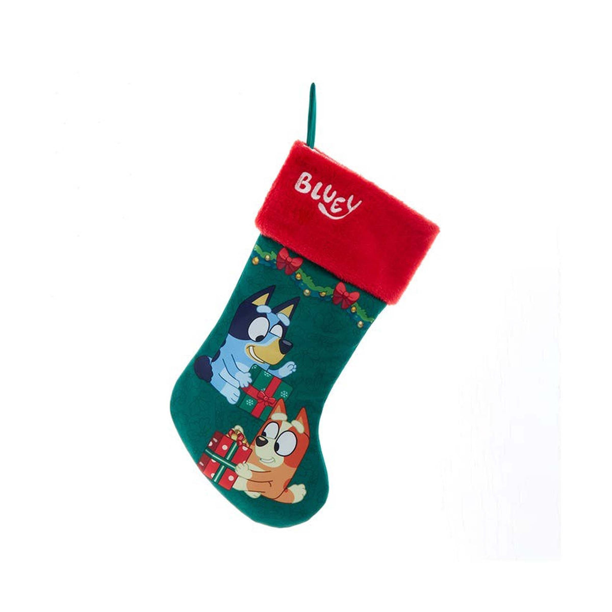 KURT S. ADLER INC Christmas Bluey & Bingo Christmas Stocking, 19 Inches, 1 Count 086131847486