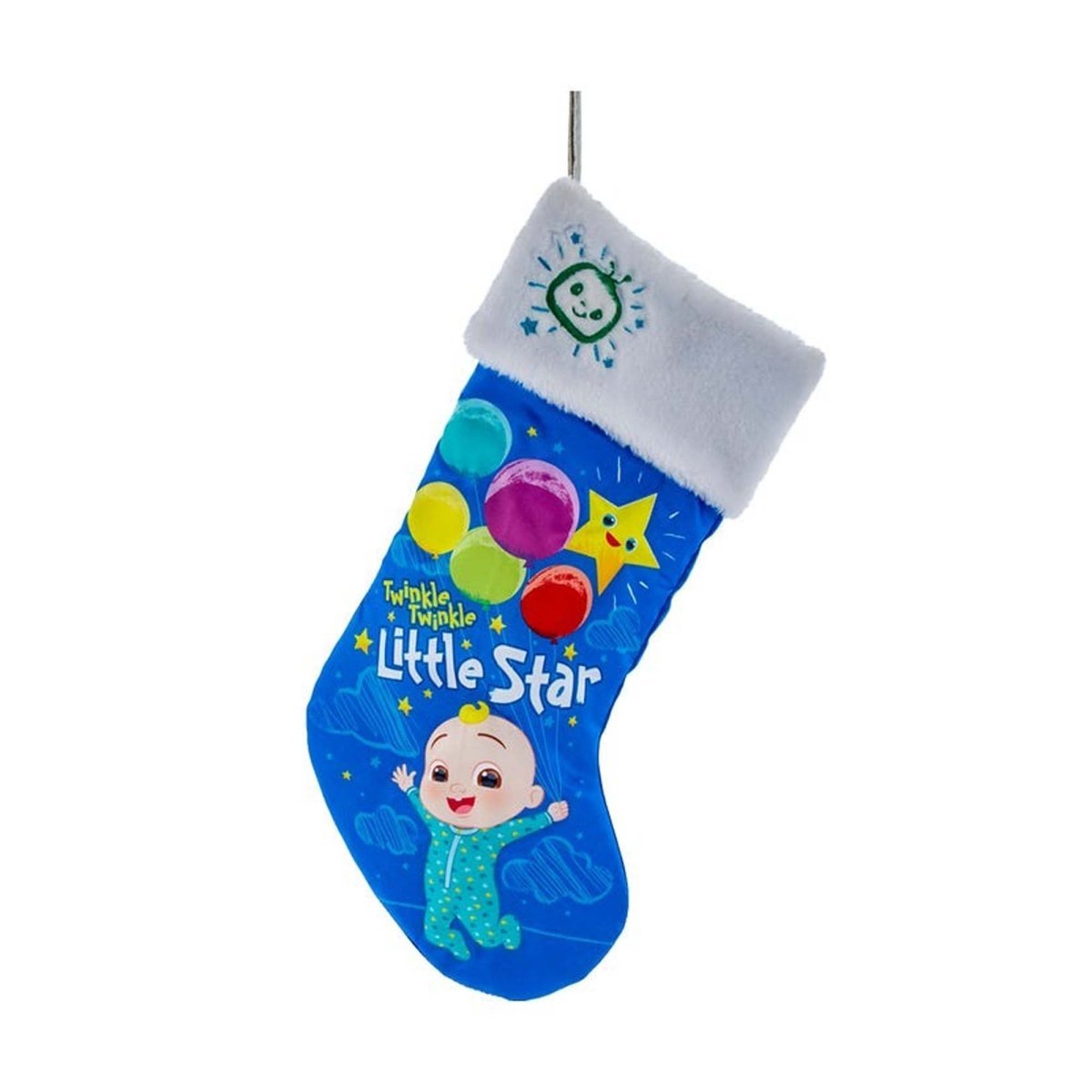 KURT S. ADLER INC Christmas Cocomelon Little Star Christmas Stocking, 19 Inches, 1 Count 086131625312