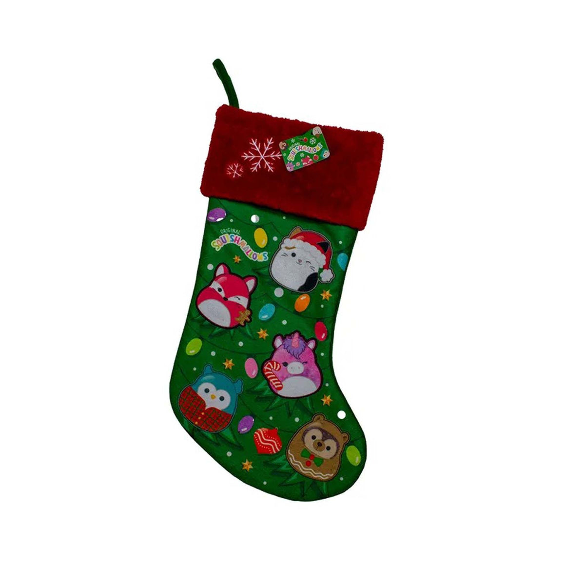 KURT S. ADLER INC Christmas Squishmallows Characters Christmas Stocking, 19 Inches, 1 Count