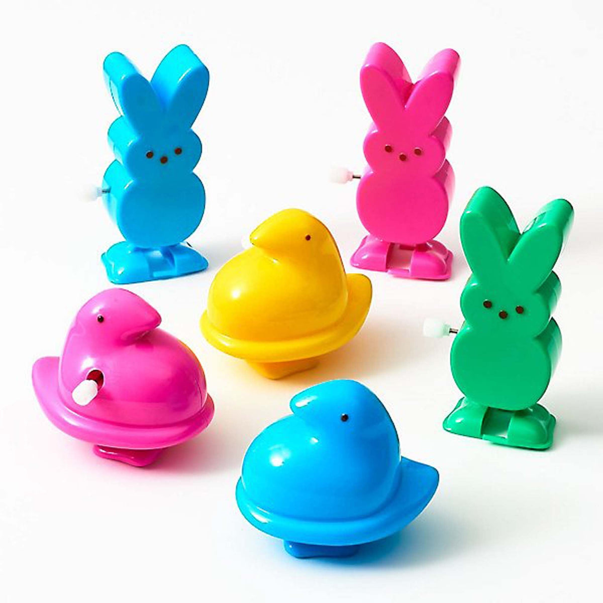 Laura Giger & Associates Inc. Easter Peeps Easter Chick and Bunny Wing-up Toys, Assortment