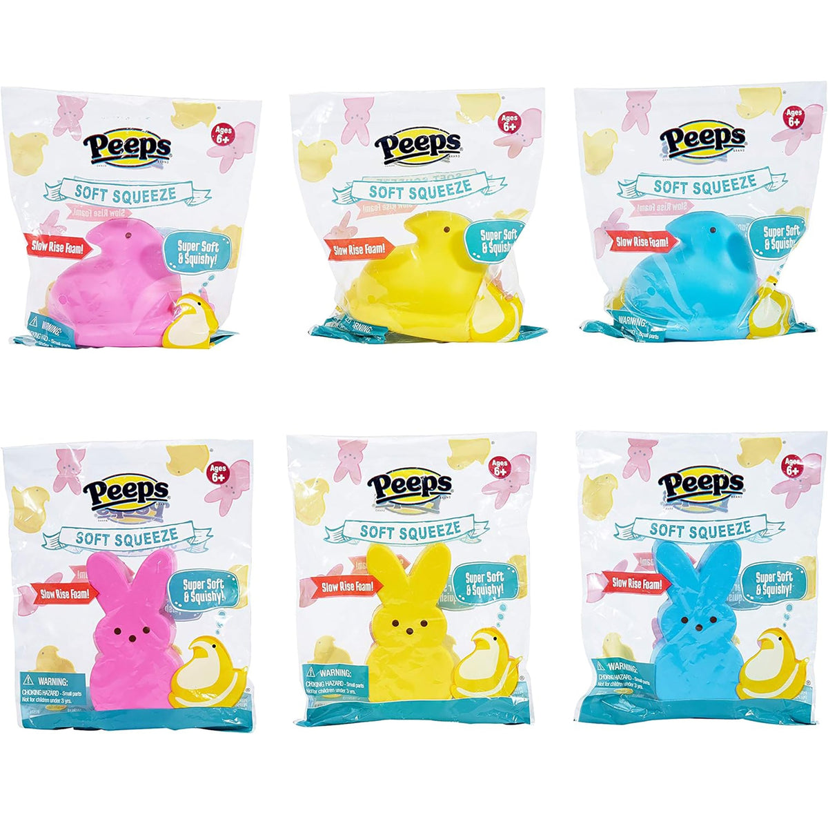 Laura Giger & Associates Inc. Easter Peeps Easter Toy Soft Squeeze, Assortment, 1 Count 093539015119