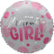 LE GROUPE BLC INTL INC Balloons 1st Birthday Girl Pink Polka Dots Foil Balloon, 18 Inches, 1 Count 872433808337