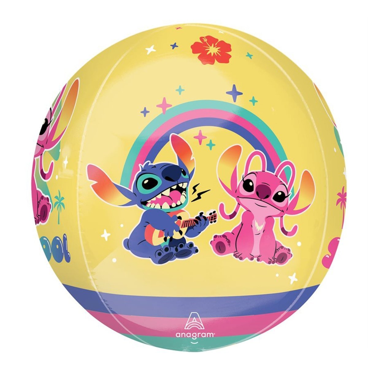 LE GROUPE BLC INTL INC Balloons Angel Orbz Balloon, Stitch, 15 Inches, 1 Count 026635485142