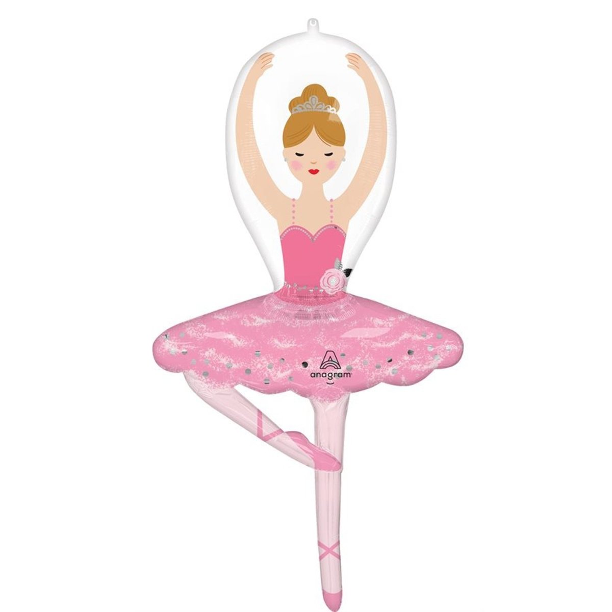 LE GROUPE BLC INTL INC Balloons Ballerina Supershape Foil Balloon, 43 Inches, 1 Count 026635478540