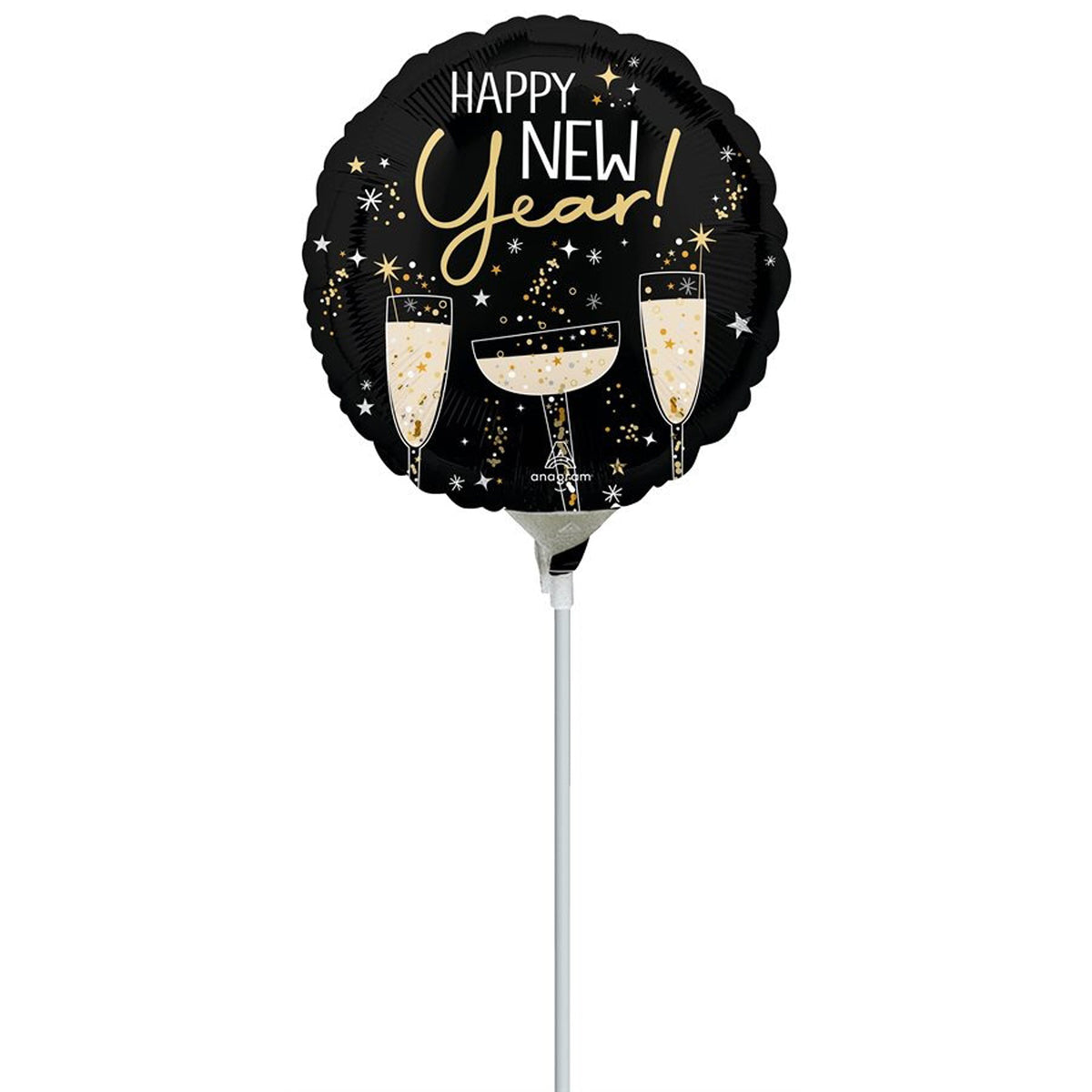 LE GROUPE BLC INTL INC Balloons Bubbly New Year Air-Filled Foil Balloon, 1 Count
