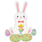 LE GROUPE BLC INTL INC Balloons Bunny Love Airloonz Standing Air-Filled Balloon, 45 Inches, 1 Count