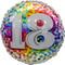 LE GROUPE BLC INTL INC Balloons Confetti 18th Birthday Foil Balloon, 18 Inches, 1 Count 872433808108