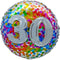 LE GROUPE BLC INTL INC Balloons Confetti 30th Birthday Foil Balloon, 18 Inches, 1 Count 872433808122