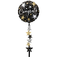 LE GROUPE BLC INTL INC Balloons Congrats Air Walker Balloon, 24 x 67 Inches, 1 Count
