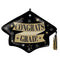 LE GROUPE BLC INTL INC Balloons Congrats Grad! Hat Supershape Foil Balloon, 28 Inches, 1 Count 026635475310