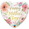 LE GROUPE BLC INTL INC Balloons Copy of "Happy Mother's Day" Supershape Foil Balloon, 30 in, Floral Heart