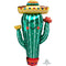 LE GROUPE BLC INTL INC Balloons Fiesta Cactus Supershape Foil Balloon, 38 Inches, 1 Count 026635392266