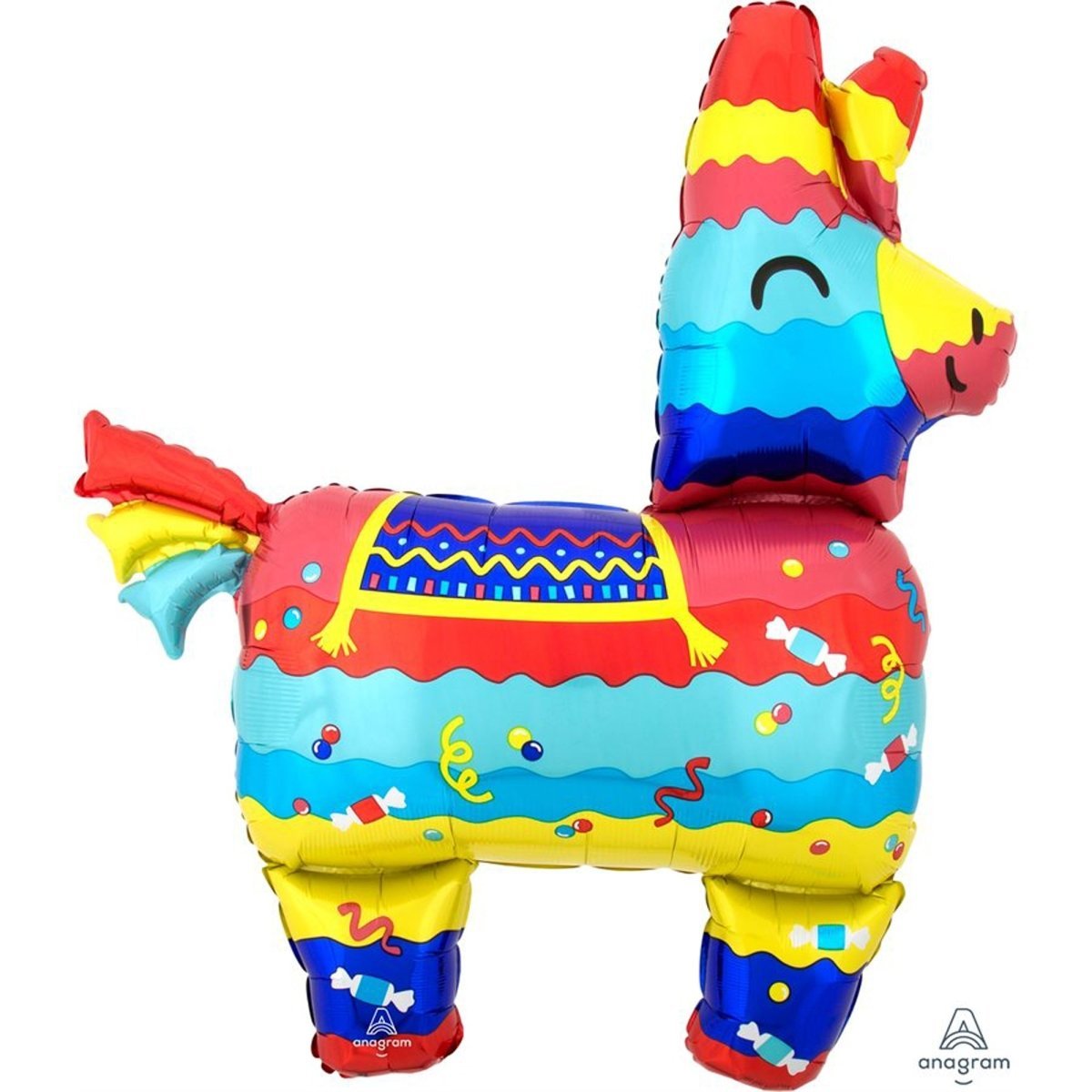 LE GROUPE BLC INTL INC Balloons Fiesta Piñata Supershape Foil Balloon, 31 Inches, 1 Count 026635392259
