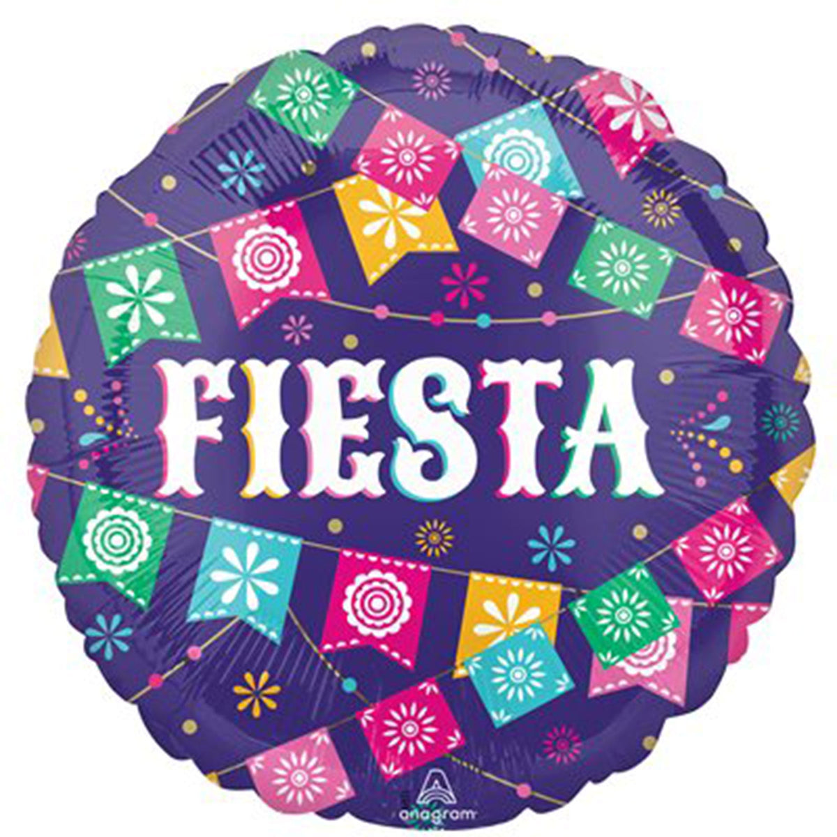 LE GROUPE BLC INTL INC Balloons Fiesta Time Foil Balloon, 18 Inches, 1 Count 026635474405