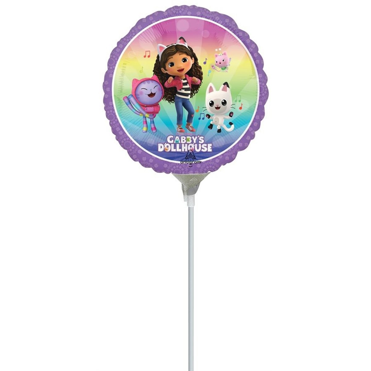 LE GROUPE BLC INTL INC Balloons Gabby's Dollhouse Air-Filled Foil Balloon, 9 Inches, 1 Count 026635485302