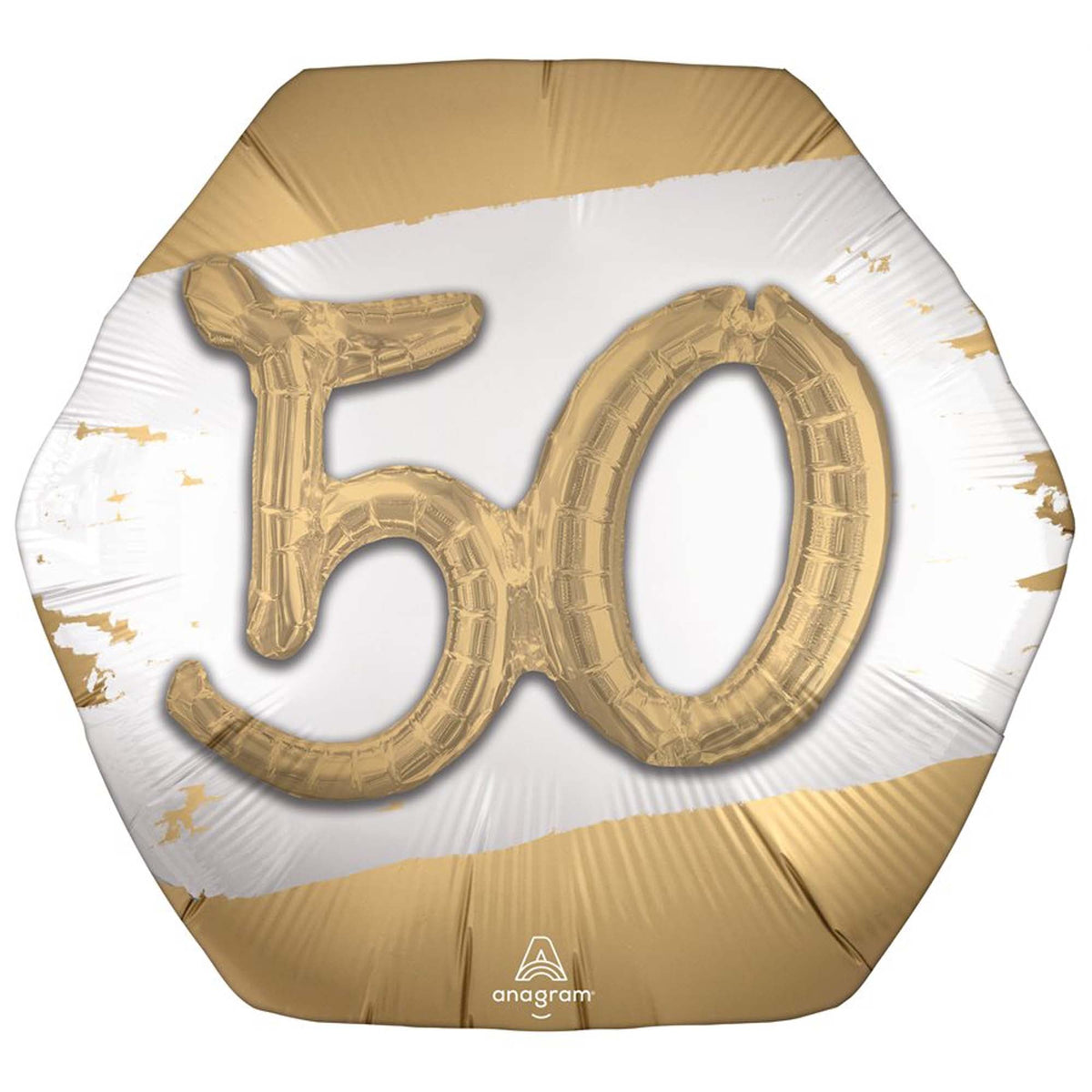 LE GROUPE BLC INTL INC Balloons Golden Age Number 50 Supershape Balloon, 30 Inches, 1 Count 026635432115