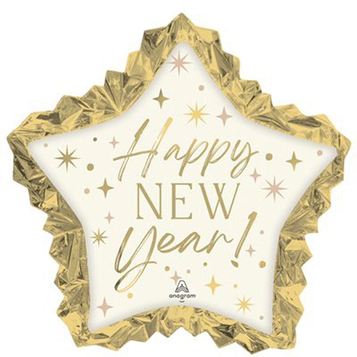 LE GROUPE BLC INTL INC Balloons Golden Night New Year Supershape Balloon, 33 Inches, 1 Count 26635494069