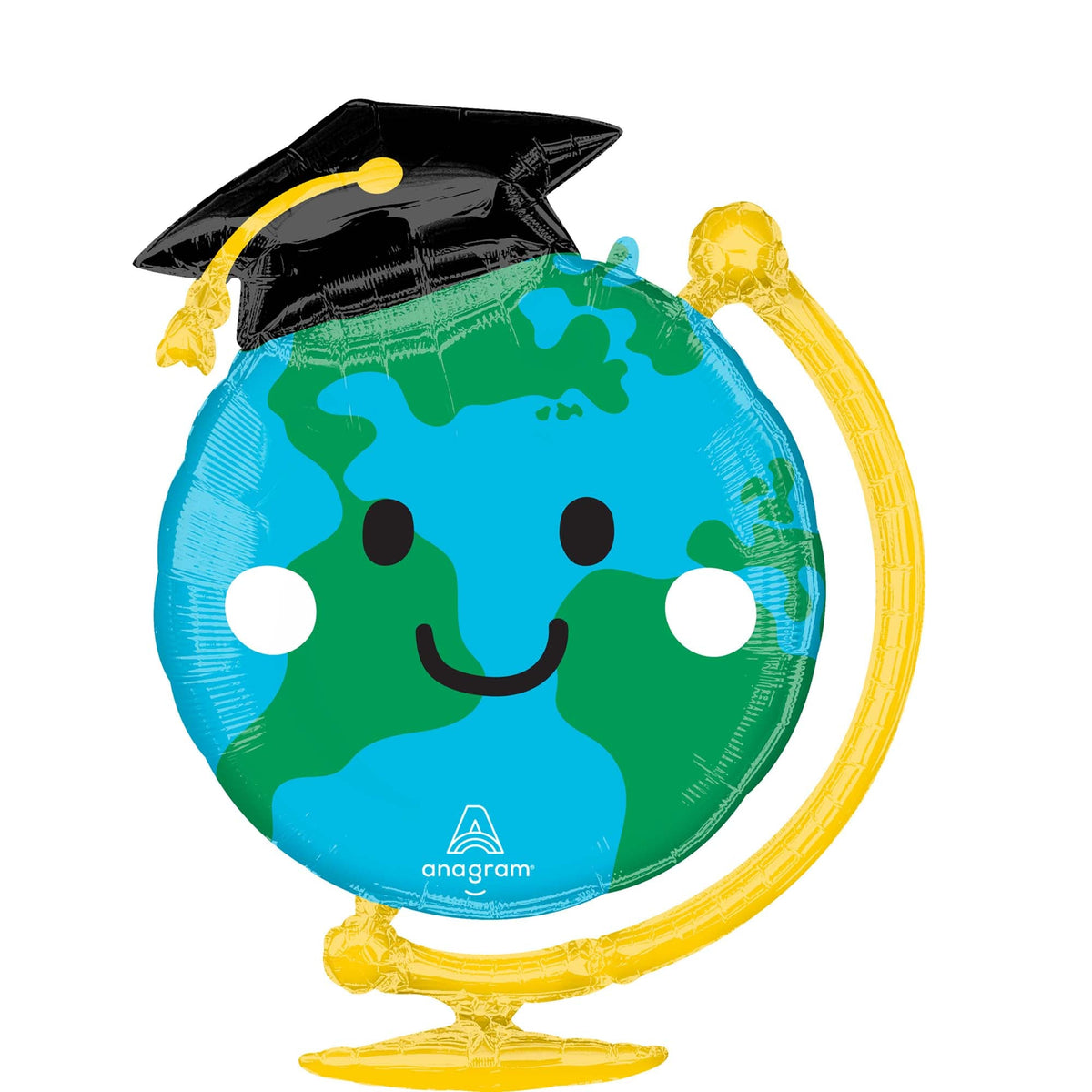 LE GROUPE BLC INTL INC Balloons Graduation Fun Globe Supershape Balloon, 29 Inches, 1 Count