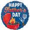 LE GROUPE BLC INTL INC Balloons Happy Father's Day Dad's Grill Foil Balloon, 18 Inches, 1 Count 026635475778