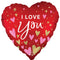 LE GROUPE BLC INTL INC Balloons I Love You Heart Shaped Foil Balloon, 18 Inches, 1 Count 026635497305