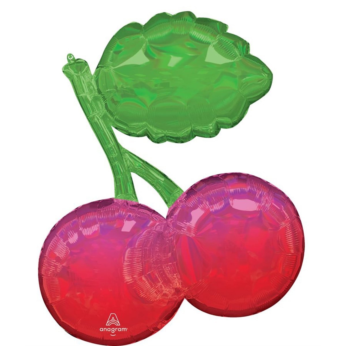 LE GROUPE BLC INTL INC Balloons Iridescent Cherry Supershape Foil Balloon, 27 Inches, 1 Count 026635476201