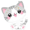 LE GROUPE BLC INTL INC Balloons Kawaii Kitty Supershape Foil Balloon, 20 Inches, 1 Count 026635479189