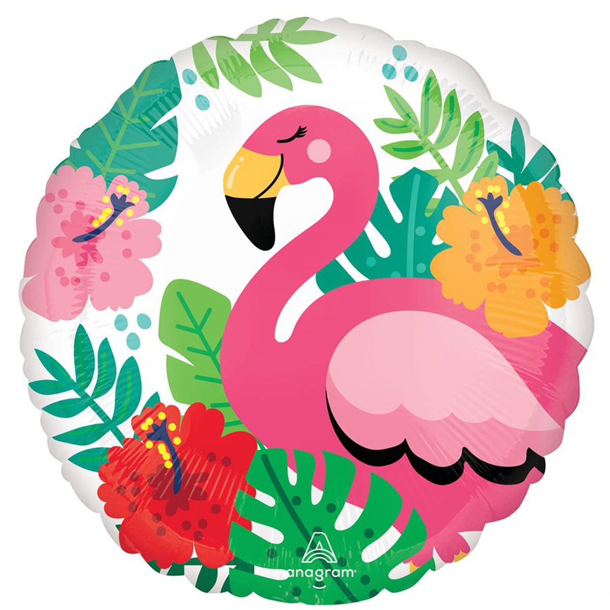 LE GROUPE BLC INTL INC Balloons Let's Flamingo Foil Balloon, 18 Inches, 1 Count 026635476263