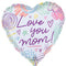 LE GROUPE BLC INTL INC Balloons Love you Mom! Heart Shaped Supershape Foil Balloon, 28 Inches, 1 Count 026635475563