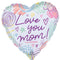 LE GROUPE BLC INTL INC Balloons Love you Mom! Heart Shaped Supershape Foil Balloon, 28 Inches, 1 Count 026635475563