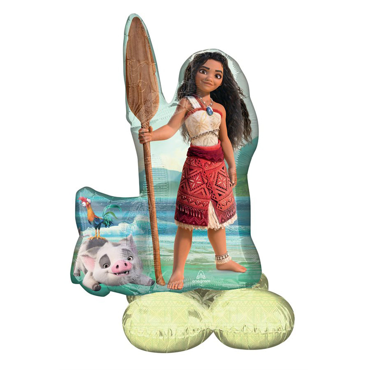 LE GROUPE BLC INTL INC Balloons Moana Airloonz Standing Air-Filled Balloon, 39 Inches, 1 Count 026635485180