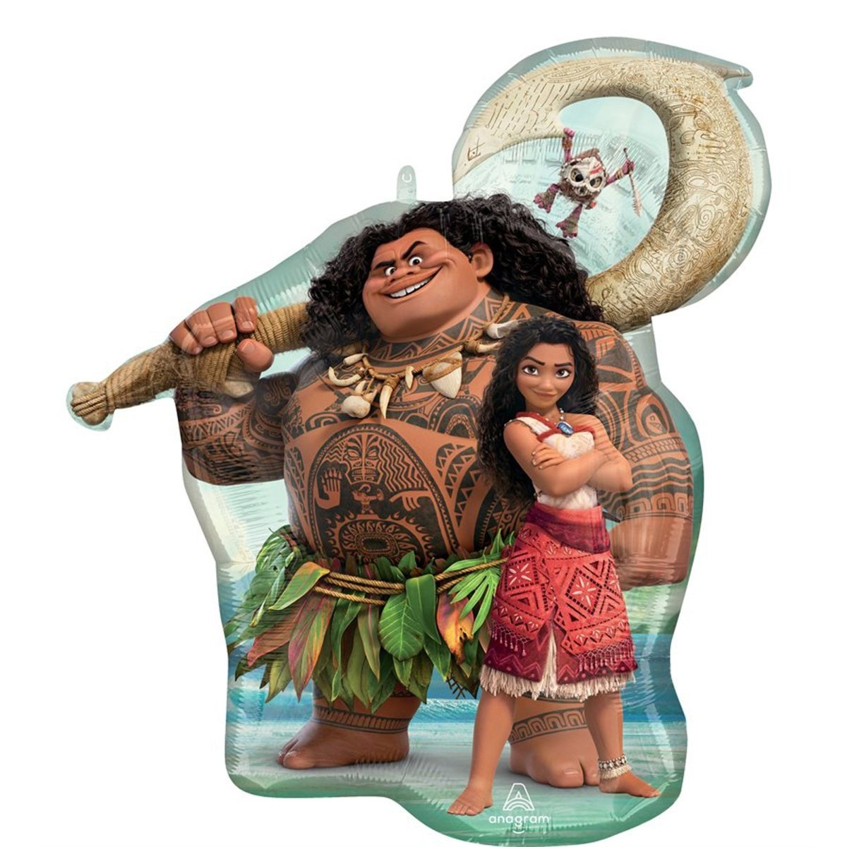LE GROUPE BLC INTL INC Balloons Moana Supershape Foil Balloon, Disney, 26 Inches, 1 Count 026635485166