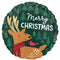 LE GROUPE BLC INTL INC Balloons Modern Reindeer Round Foil Balloon, 18 Inches, 1 Count