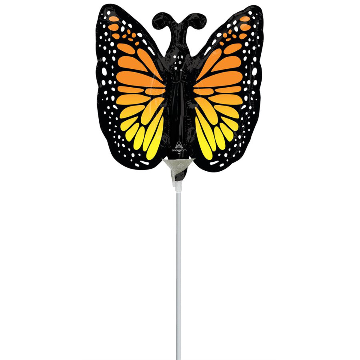 LE GROUPE BLC INTL INC Balloons Monarch Butterfly Glow Air-Filled Foil Balloon, 1 Count 026635476652