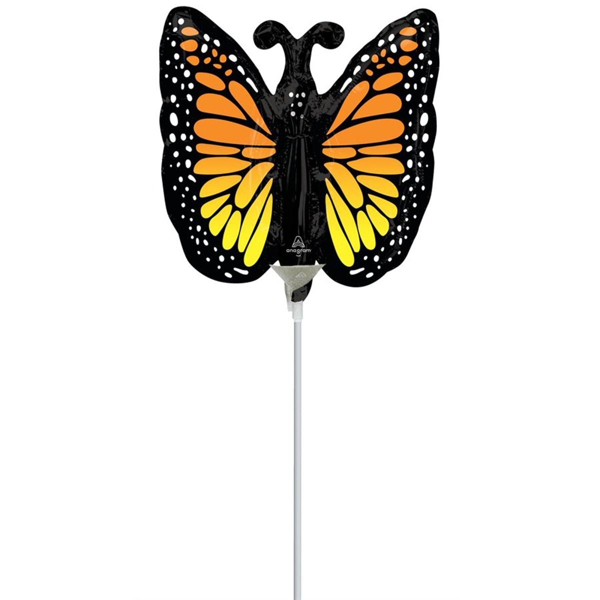 LE GROUPE BLC INTL INC Balloons Monarch Butterfly Glow Air-Filled Foil Balloon, 1 Count 026635476652