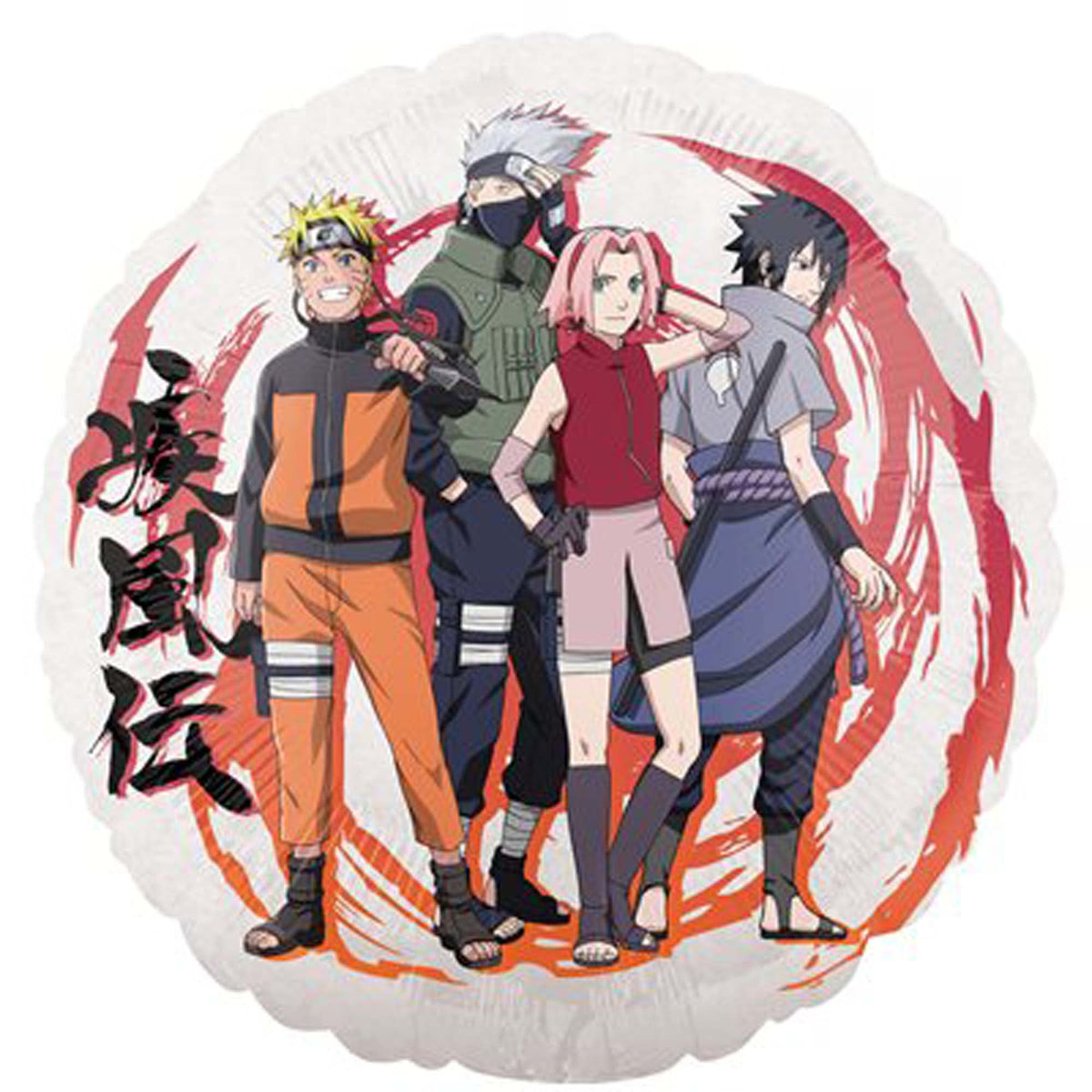 LE GROUPE BLC INTL INC Balloons Naruto Round Foil Balloon, 18 Inches, 1 Count