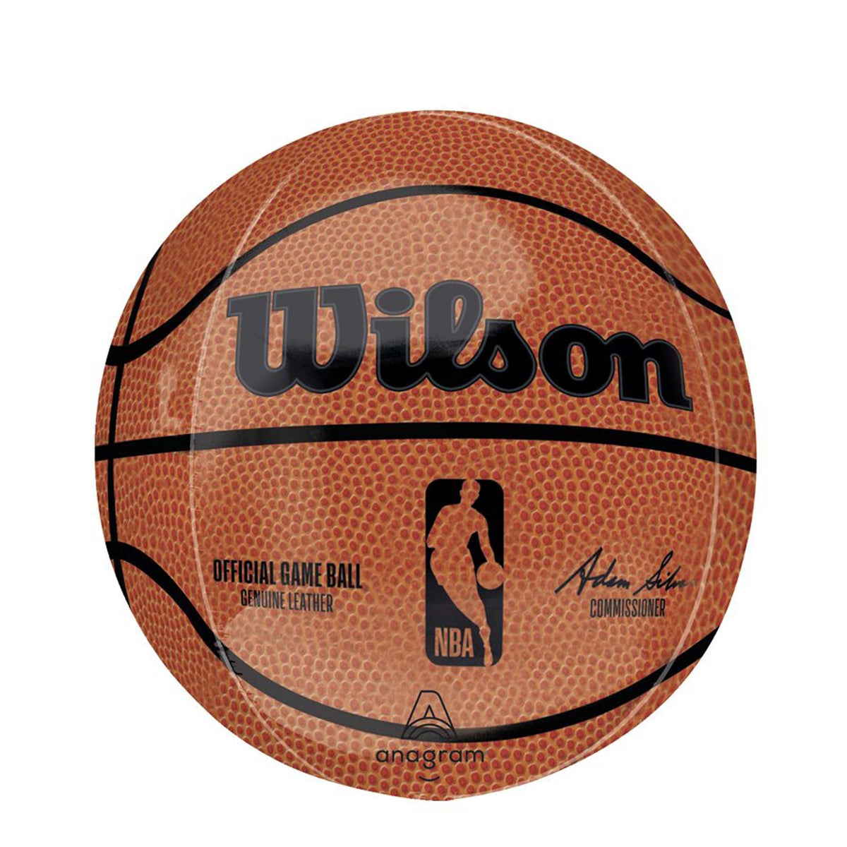 LE GROUPE BLC INTL INC Balloons NBA Wilson Basketball Orbz Balloon, 15 Inches, 1 Count