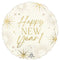 LE GROUPE BLC INTL INC Balloons New Year Golden night Round Foil Balloon, 18 Inches, 1 Count 26635494076