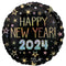 LE GROUPE BLC INTL INC Balloons New Year's Eve 2024 Celebration Black Round Foil Balloon, 18 Inches, 1 Count