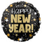 LE GROUPE BLC INTL INC Balloons New Year Top Hat Bash Round Foil Balloon, 18 Inches, 1 Count 26635494168