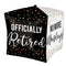 LE GROUPE BLC INTL INC Balloons Officially Retired Cube Foil Balloon,Black and White , 15 Inches, 1 Count 026635483674