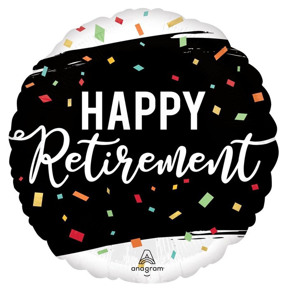 LE GROUPE BLC INTL INC Balloons Officially Retired Round Foil Balloon, 18 Inches, 1 Count 026635483643