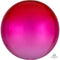 LE GROUPE BLC INTL INC Balloons Ombre Red and Pink Orbz Balloon, 15 Inches, 1 Count 026635405539