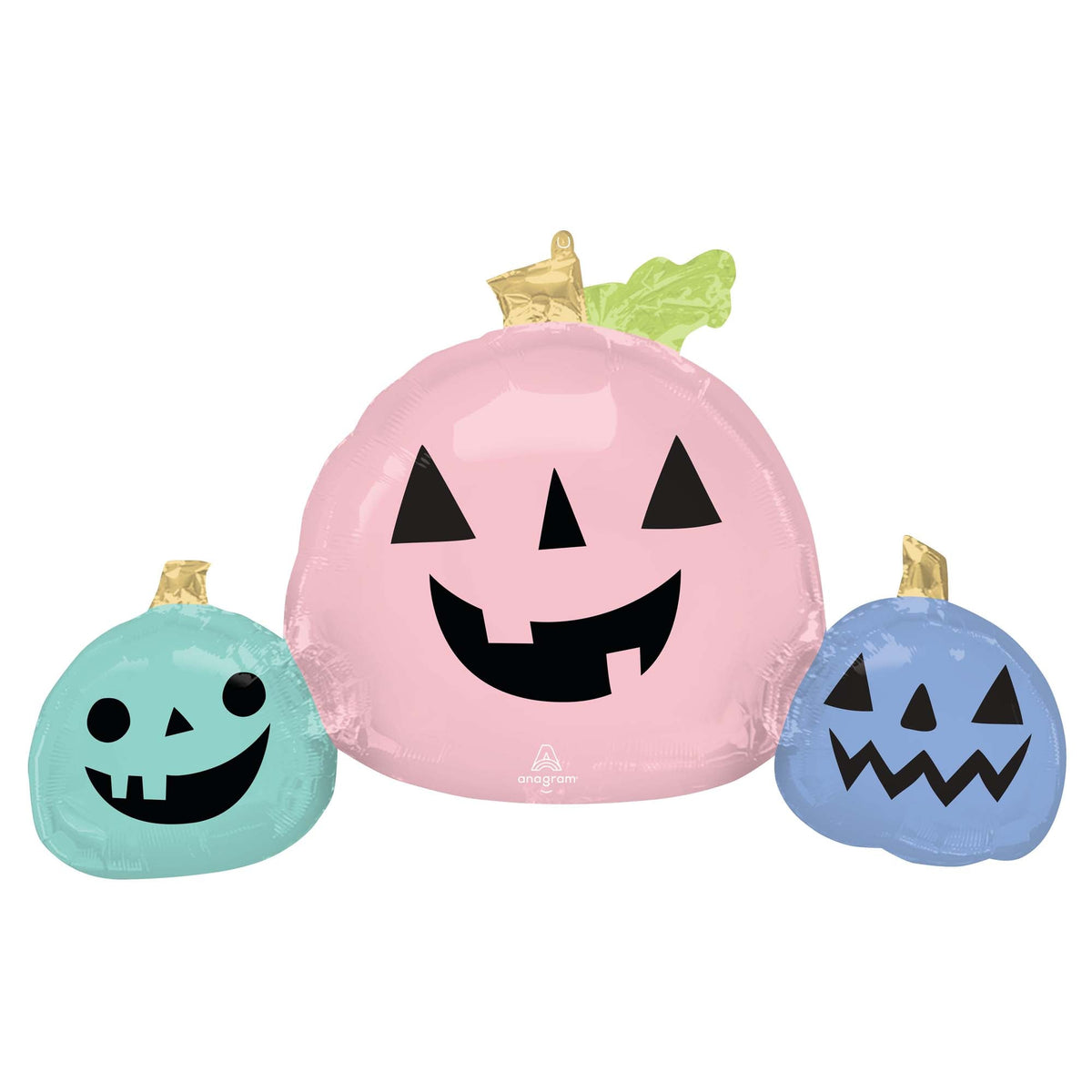 LE GROUPE BLC INTL INC Balloons Pastel Pumpkins Supershape Balloon, 35 Inches, 1 Count