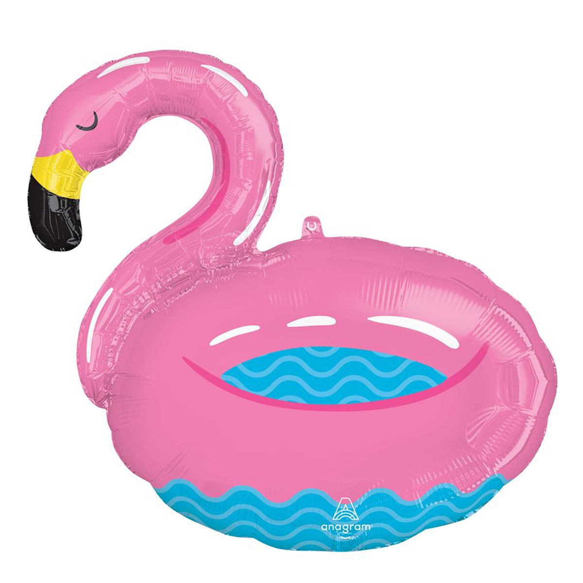 LE GROUPE BLC INTL INC Balloons Pool Party Flamingo Supershape Foil Balloon, 28 Inches, 1 Count