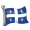 LE GROUPE BLC INTL INC Balloons Quebec Flag Supershape Foil Balloon, 25 Inches, 1 Count 026635476416